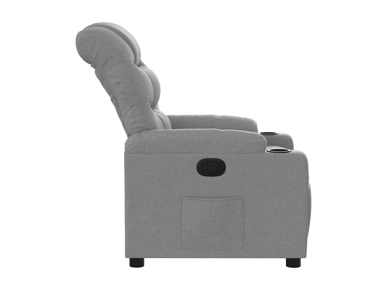 Fauteuil inclinable Gris clair Tissu