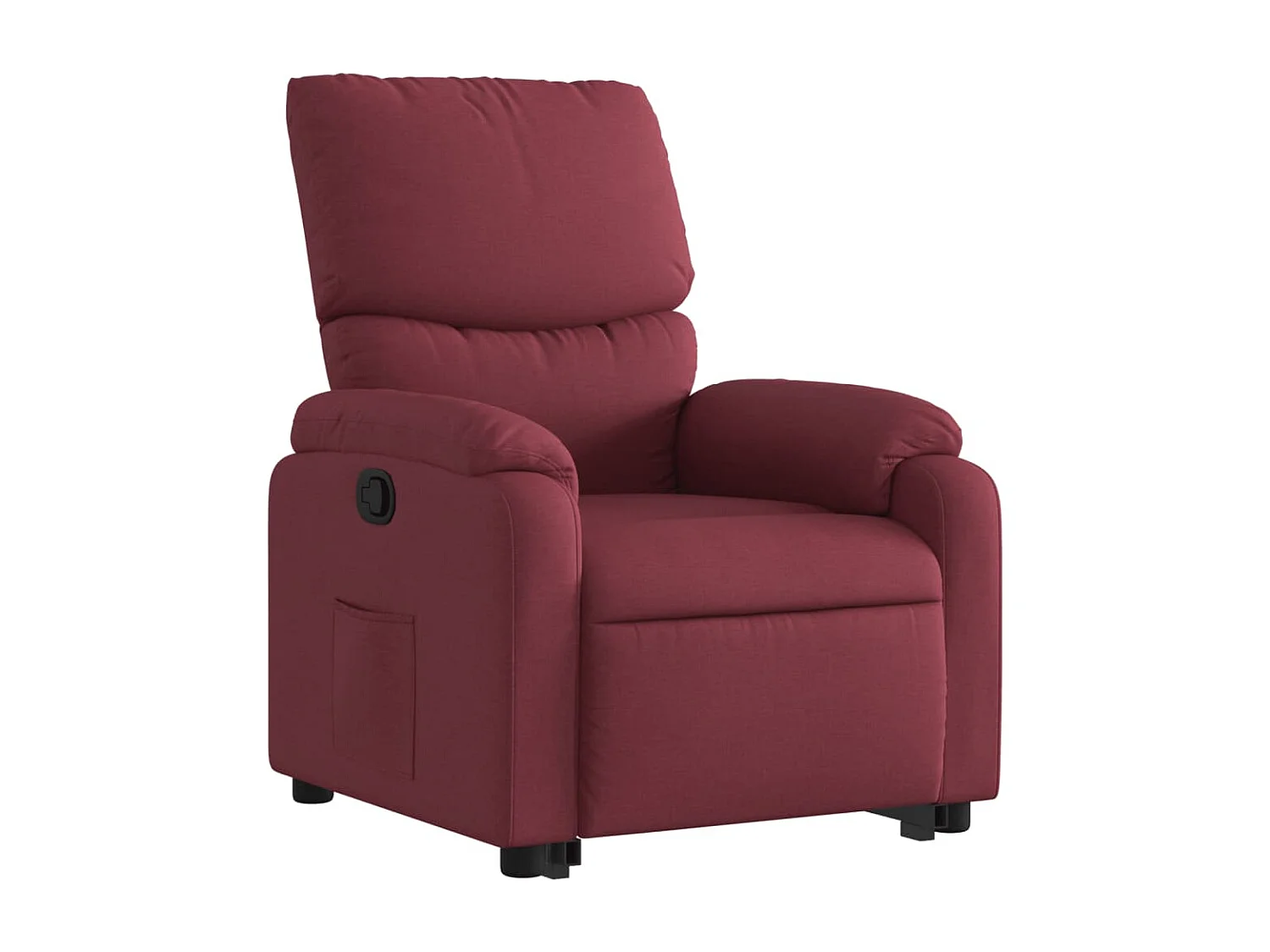Fauteuil inclinable rouge bordeaux tissu