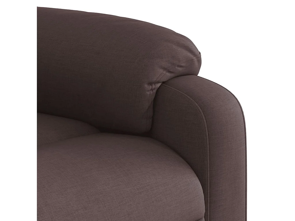 Fauteuil inclinable Marron foncé Tissu