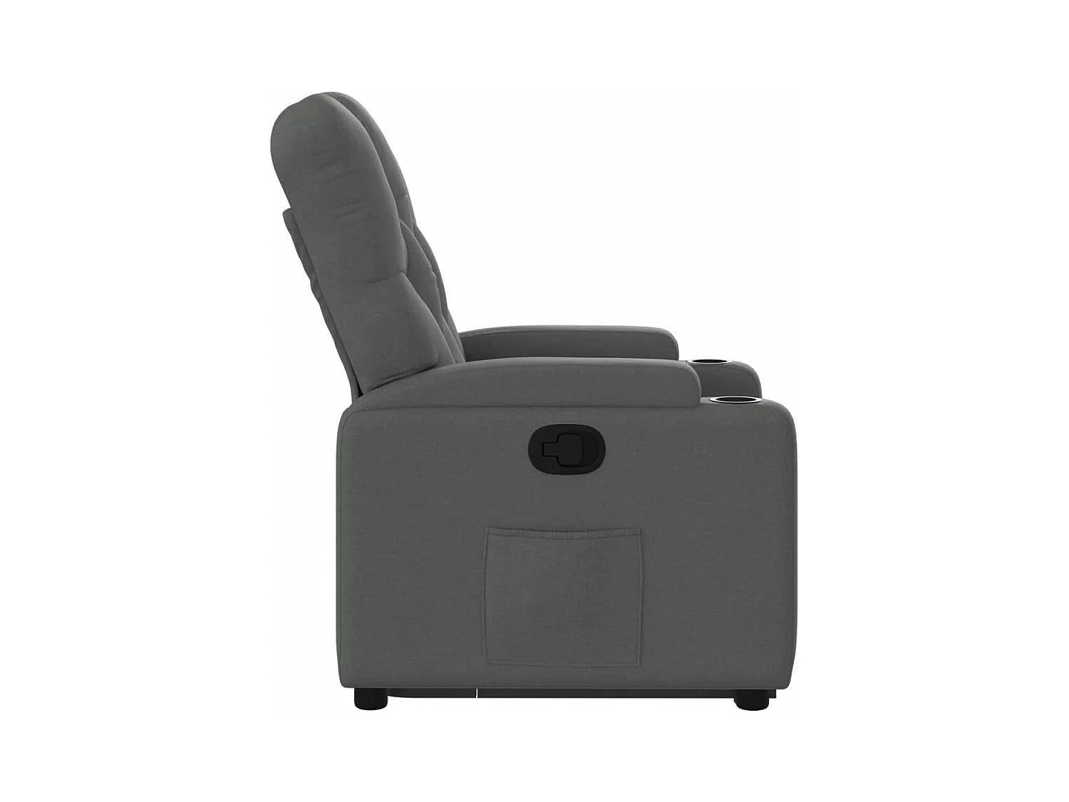 Fauteuil inclinable Gris foncé Tissu