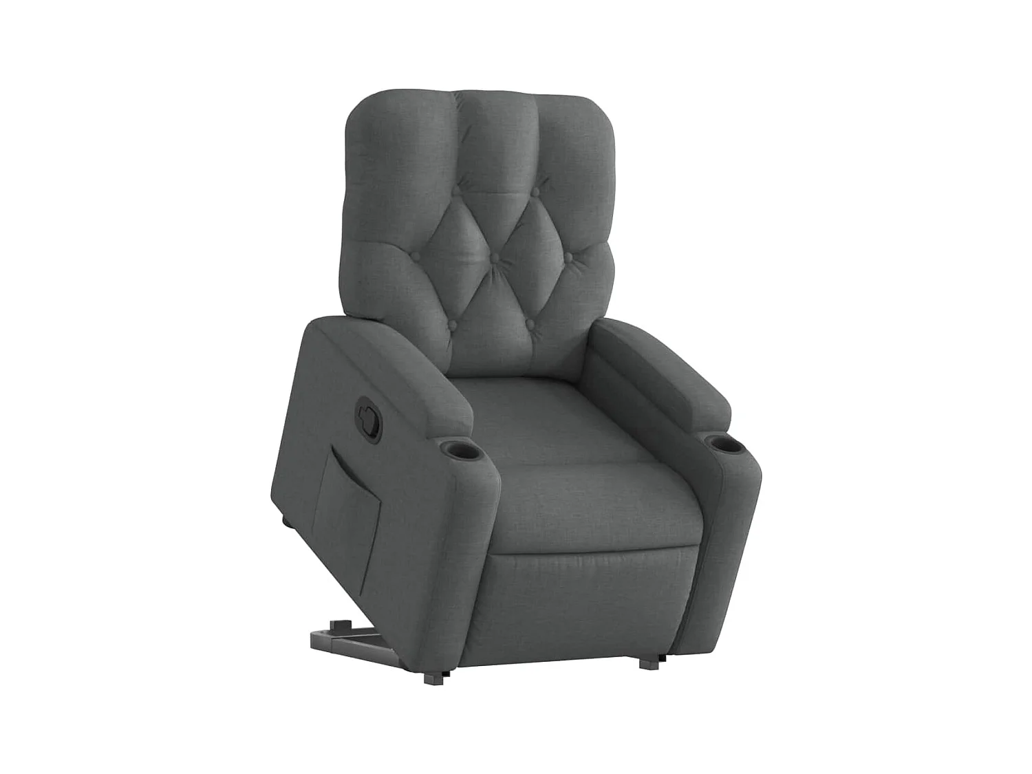 Fauteuil inclinable Gris foncé Tissu