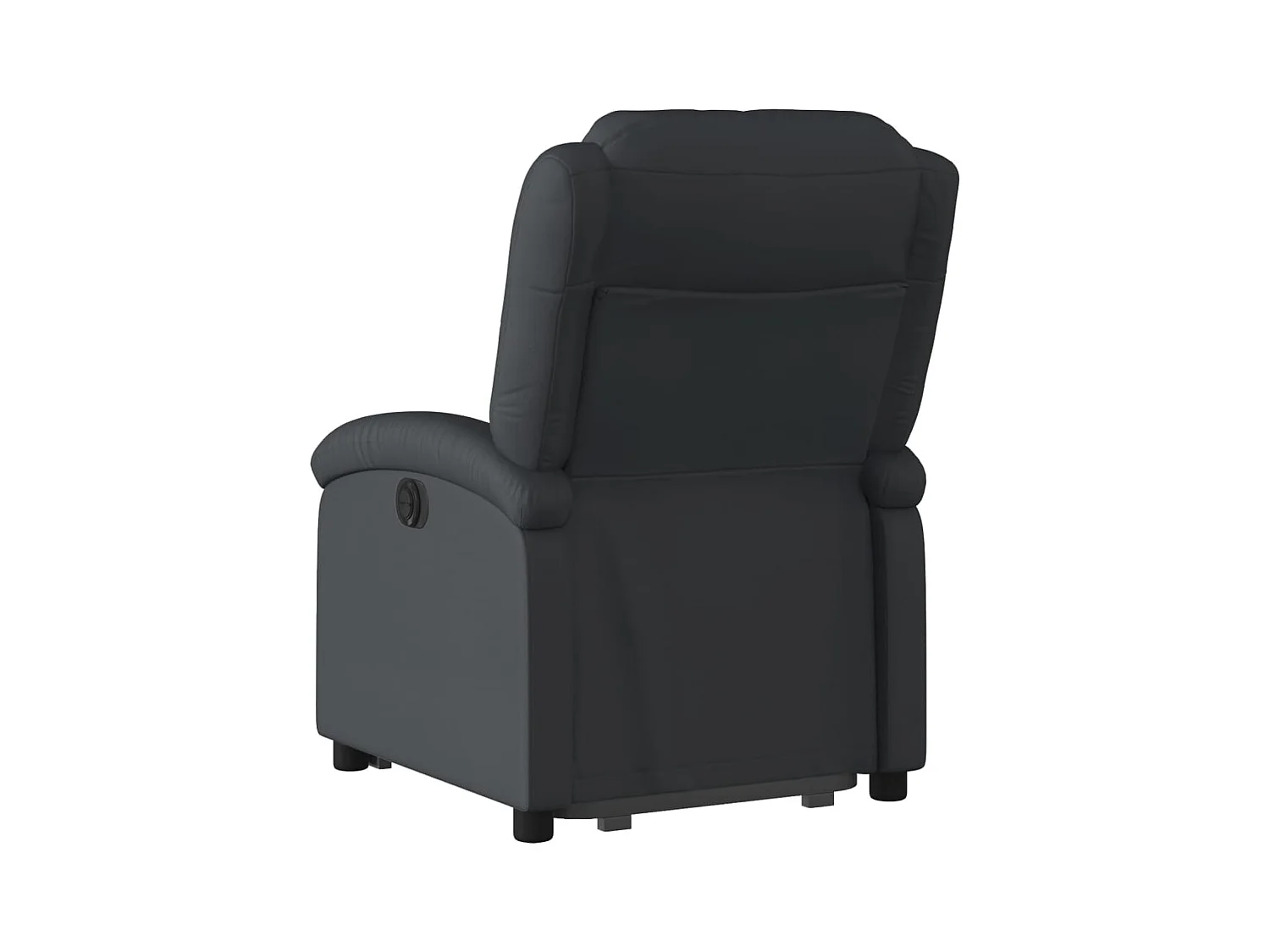 Fauteuil inclinable électrique noir cuir véritable