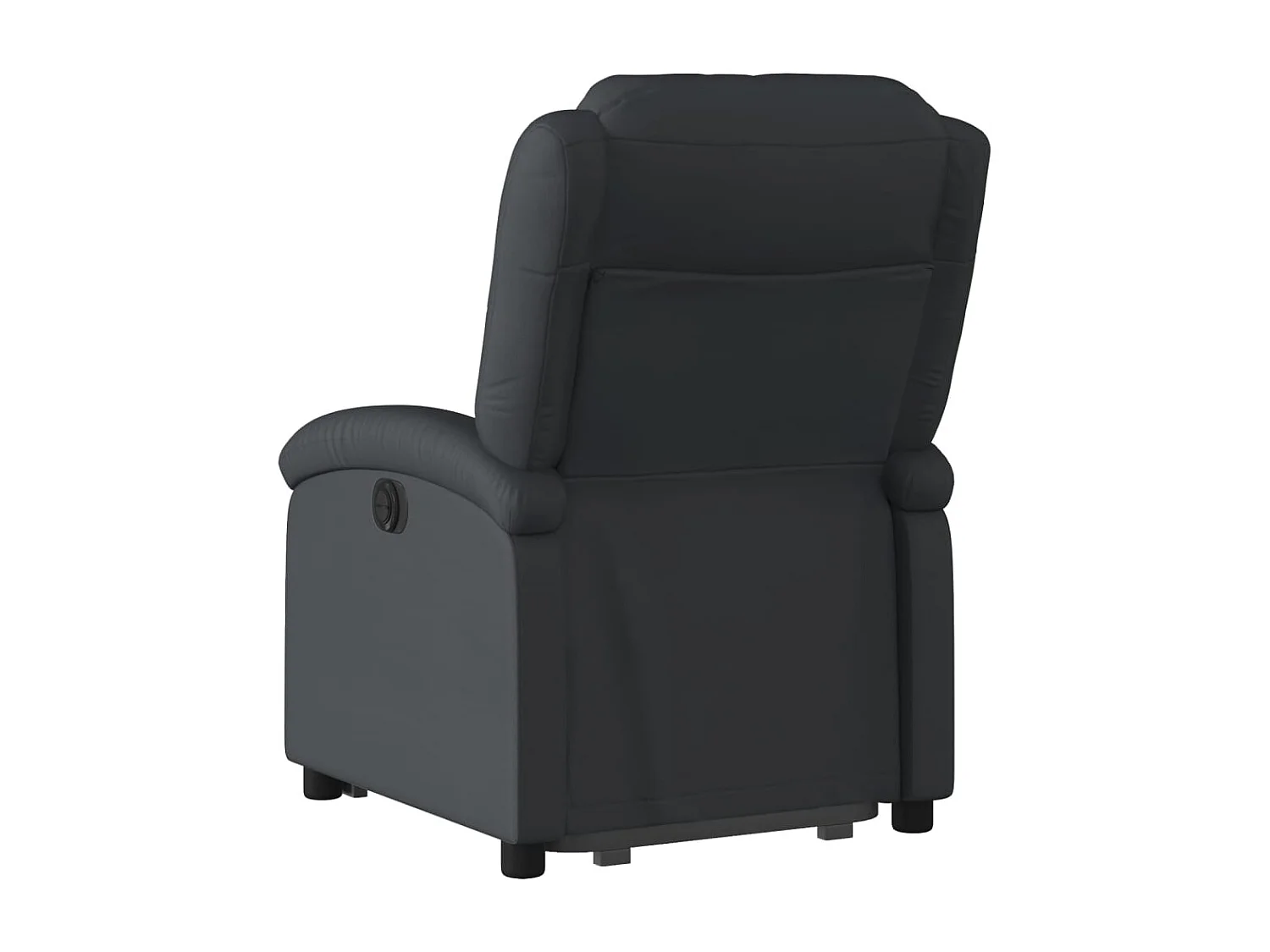 Fauteuil inclinable électrique noir cuir véritable