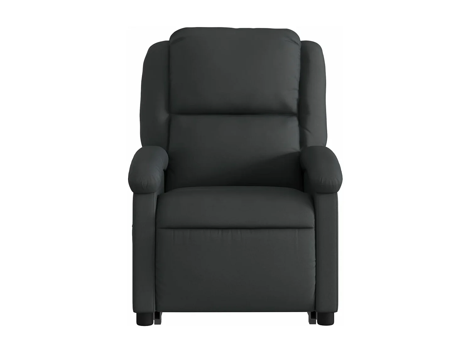 Fauteuil inclinable électrique noir cuir véritable
