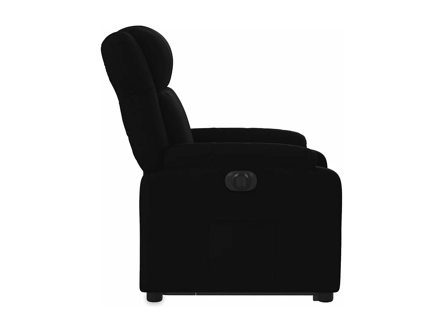 Fauteuil inclinable électrique noir tissu
