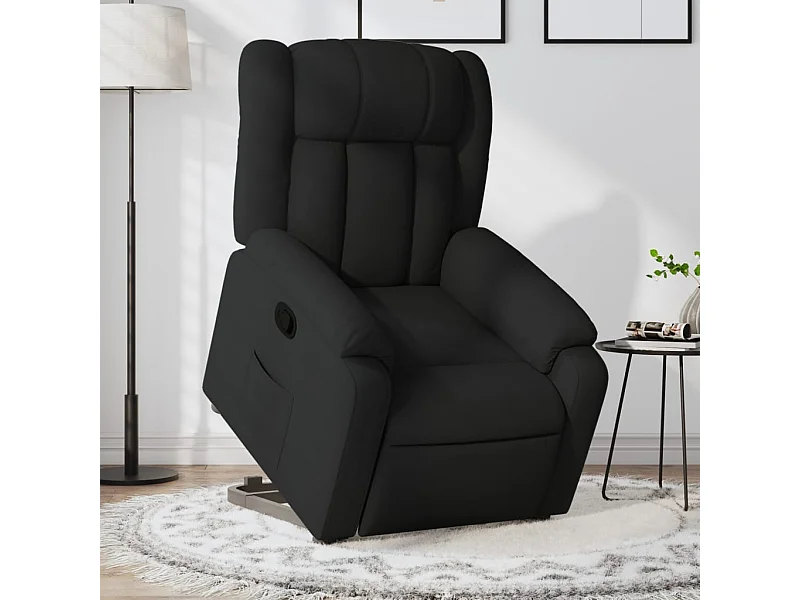 Fauteuil inclinable noir tissu