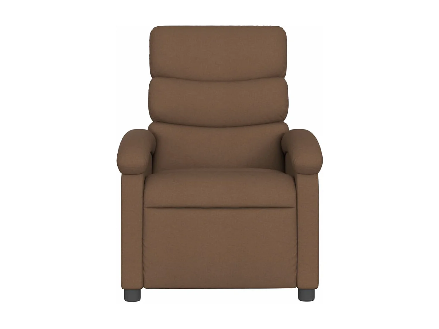 Fauteuil inclinable électrique Marron Tissu