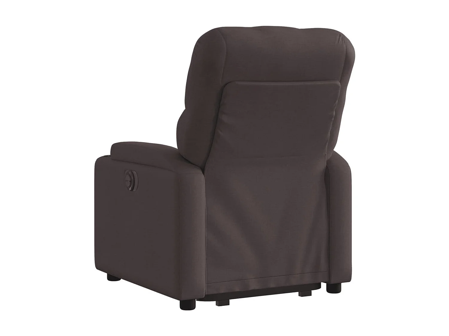 Fauteuil inclinable électrique marron foncé tissu