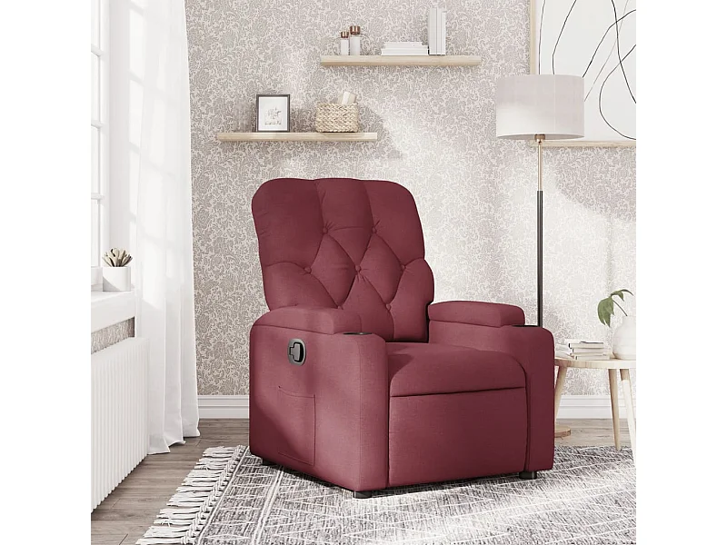 Fauteuil inclinable Rouge bordeaux Tissu