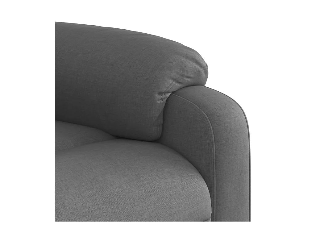 Fauteuil inclinable électrique gris foncé tissu