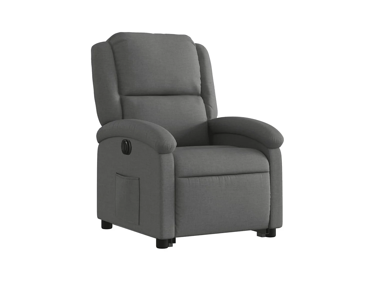 Fauteuil inclinable électrique gris foncé tissu