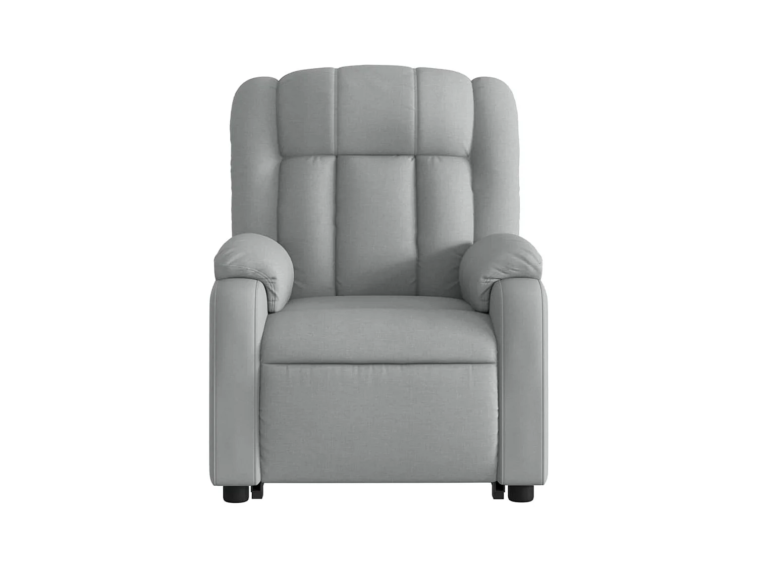 Fauteuil inclinable électrique gris clair tissu