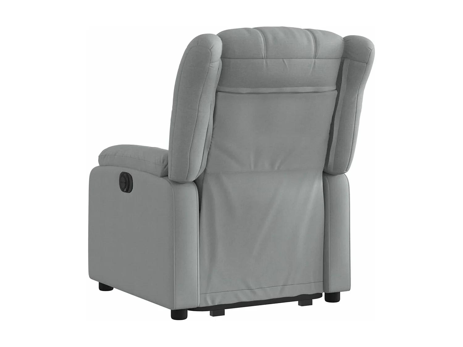 Fauteuil inclinable électrique gris clair tissu