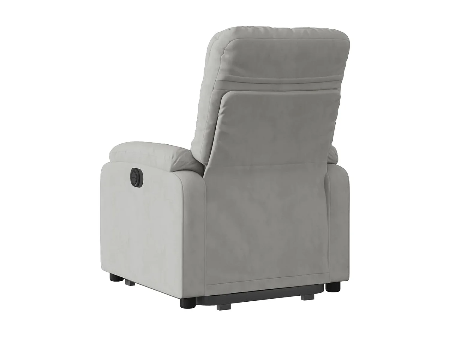 Fauteuil inclinable gris clair tissu microfibre