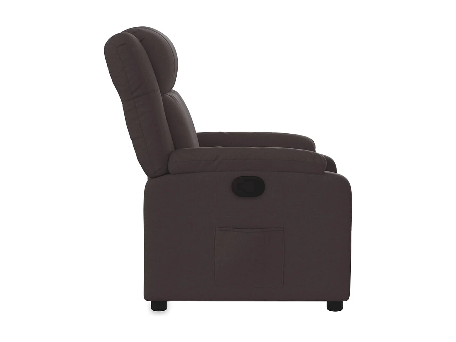Fauteuil inclinable Marron foncé Tissu