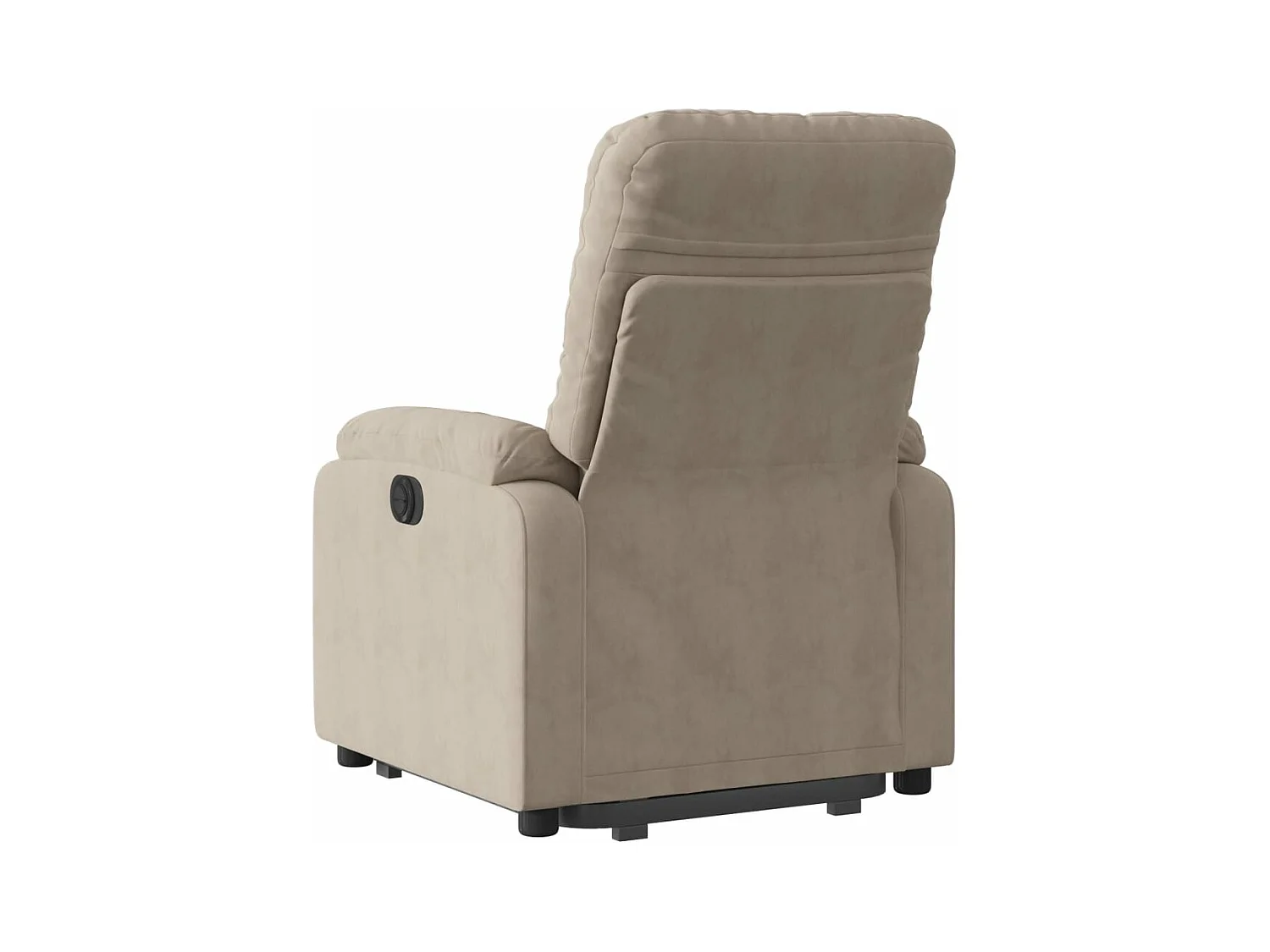 Fauteuil inclinable taupe tissu microfibre