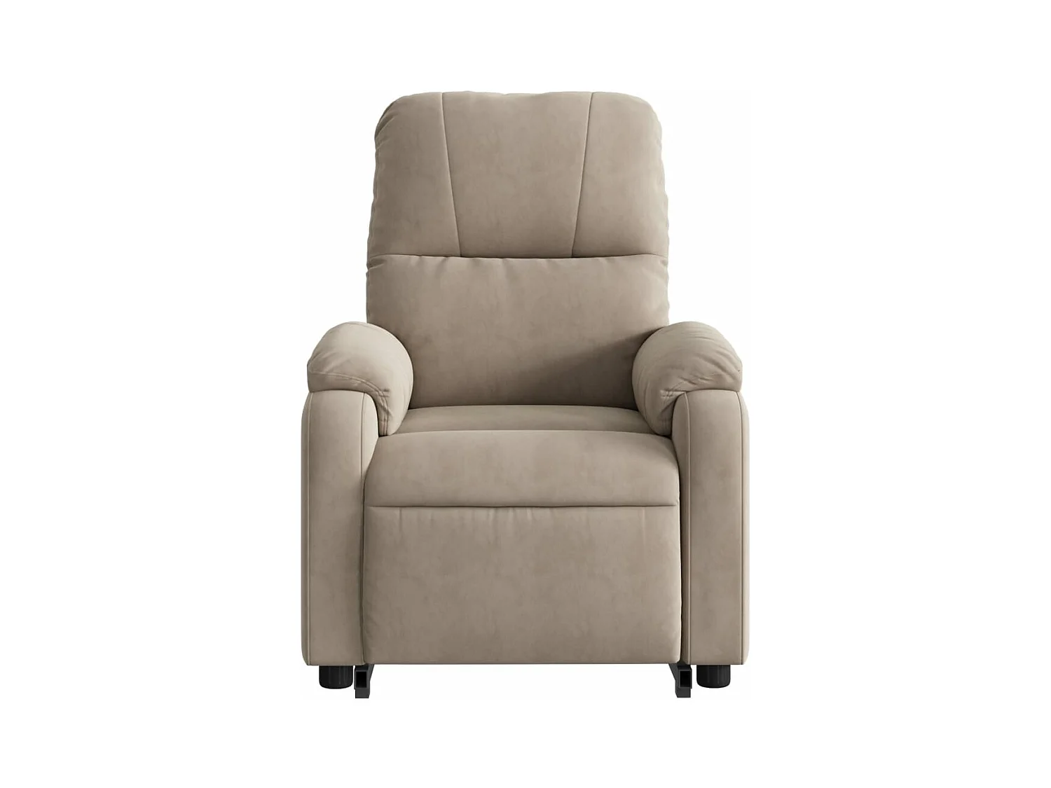 Fauteuil inclinable taupe tissu microfibre