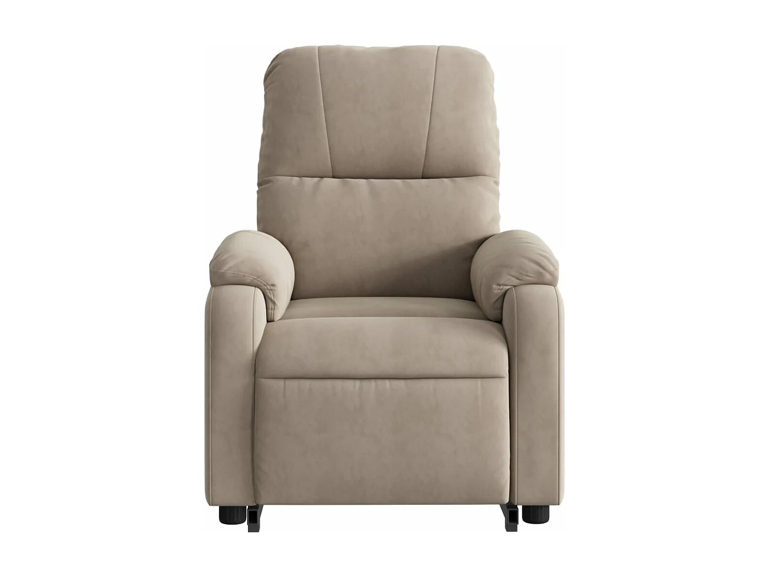 Fauteuil inclinable taupe tissu microfibre