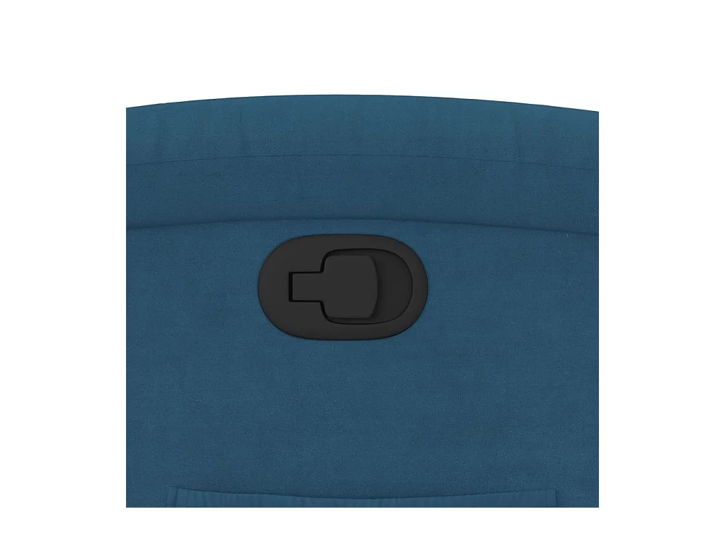 Fauteuil inclinable bleu velours