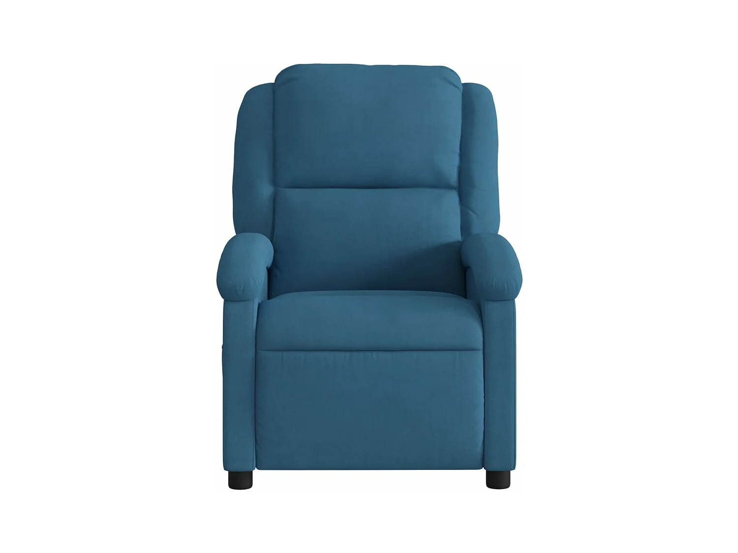 Fauteuil inclinable bleu velours