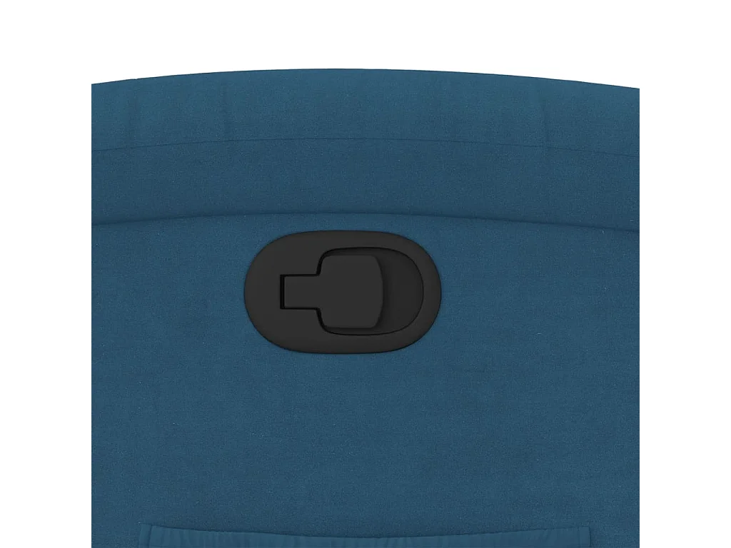 Fauteuil inclinable bleu velours