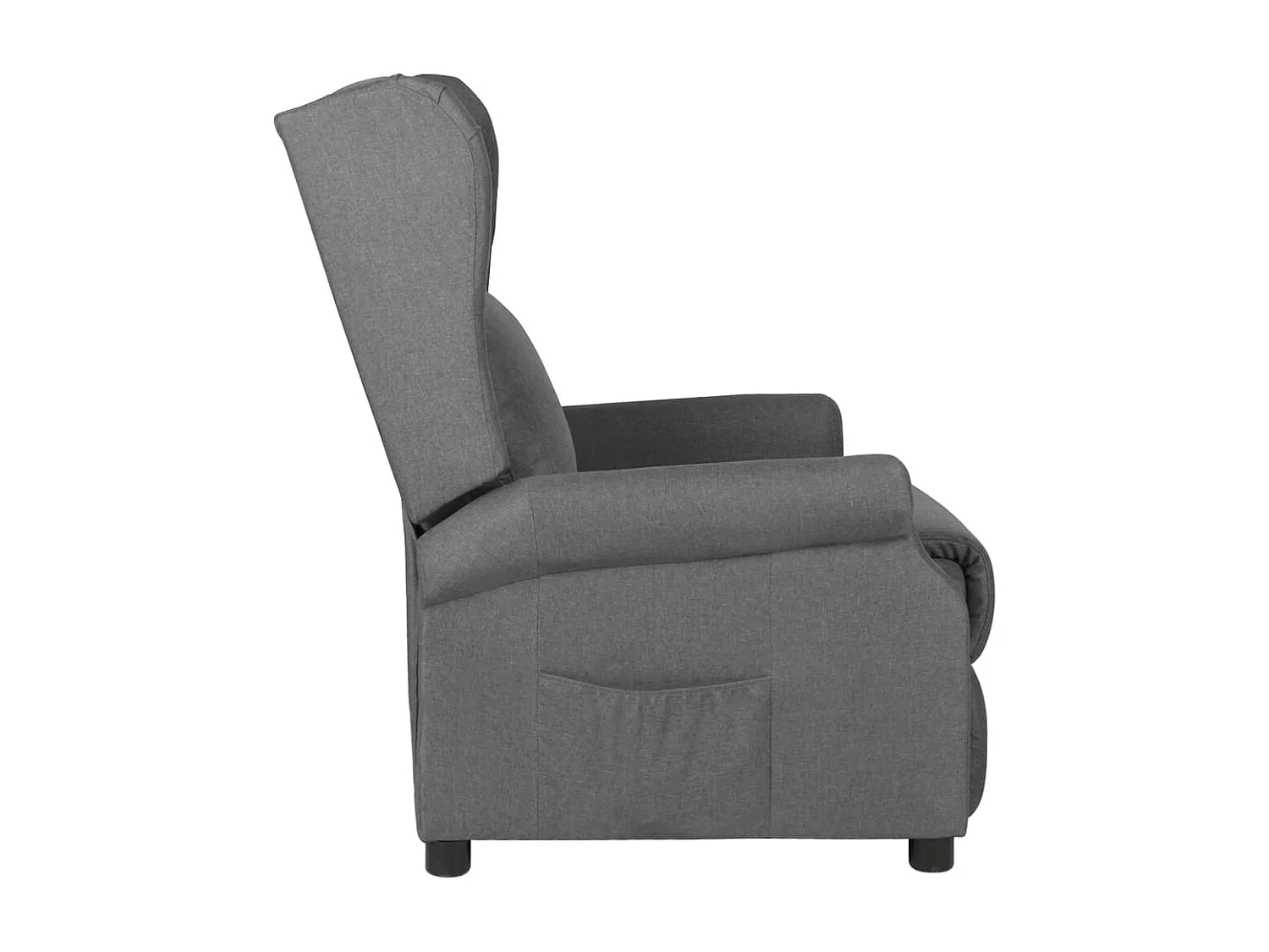 Fauteuil inclinable Gris clair Tissu