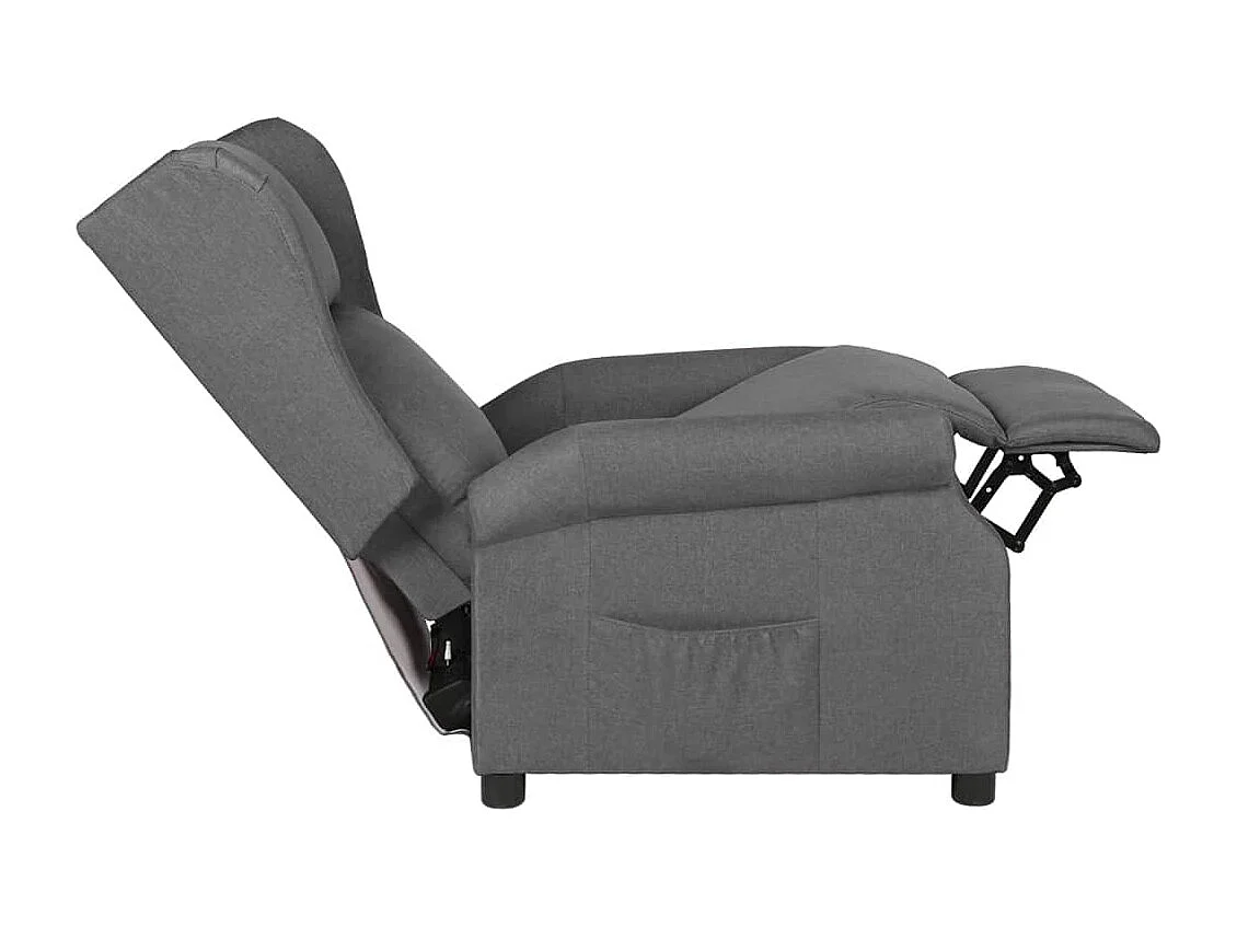 Fauteuil inclinable Gris clair Tissu