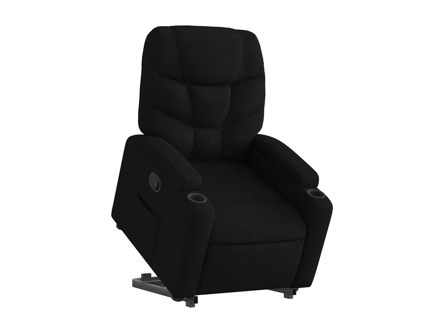 Fauteuil inclinable noir tissu