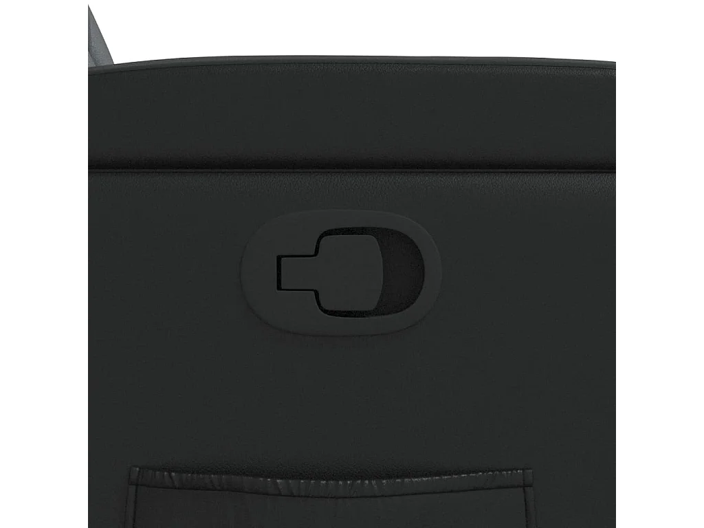 Fauteuil inclinable Noir Similicuir