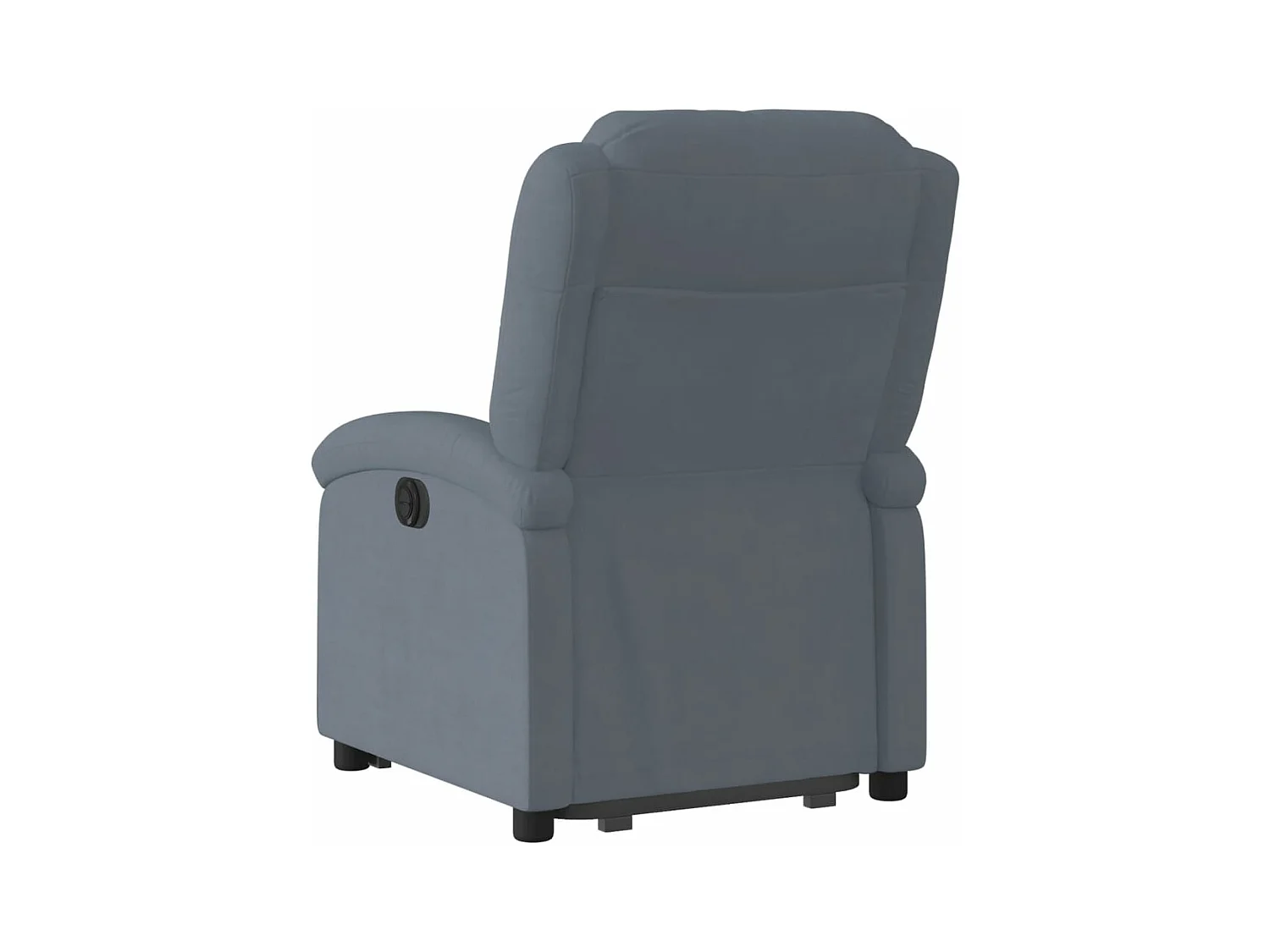 Fauteuil inclinable électrique gris foncé velours