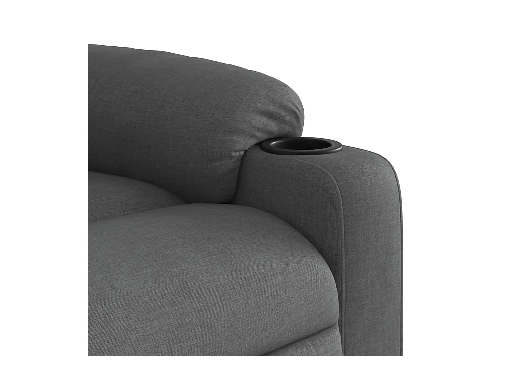 Fauteuil inclinable Gris foncé Tissu