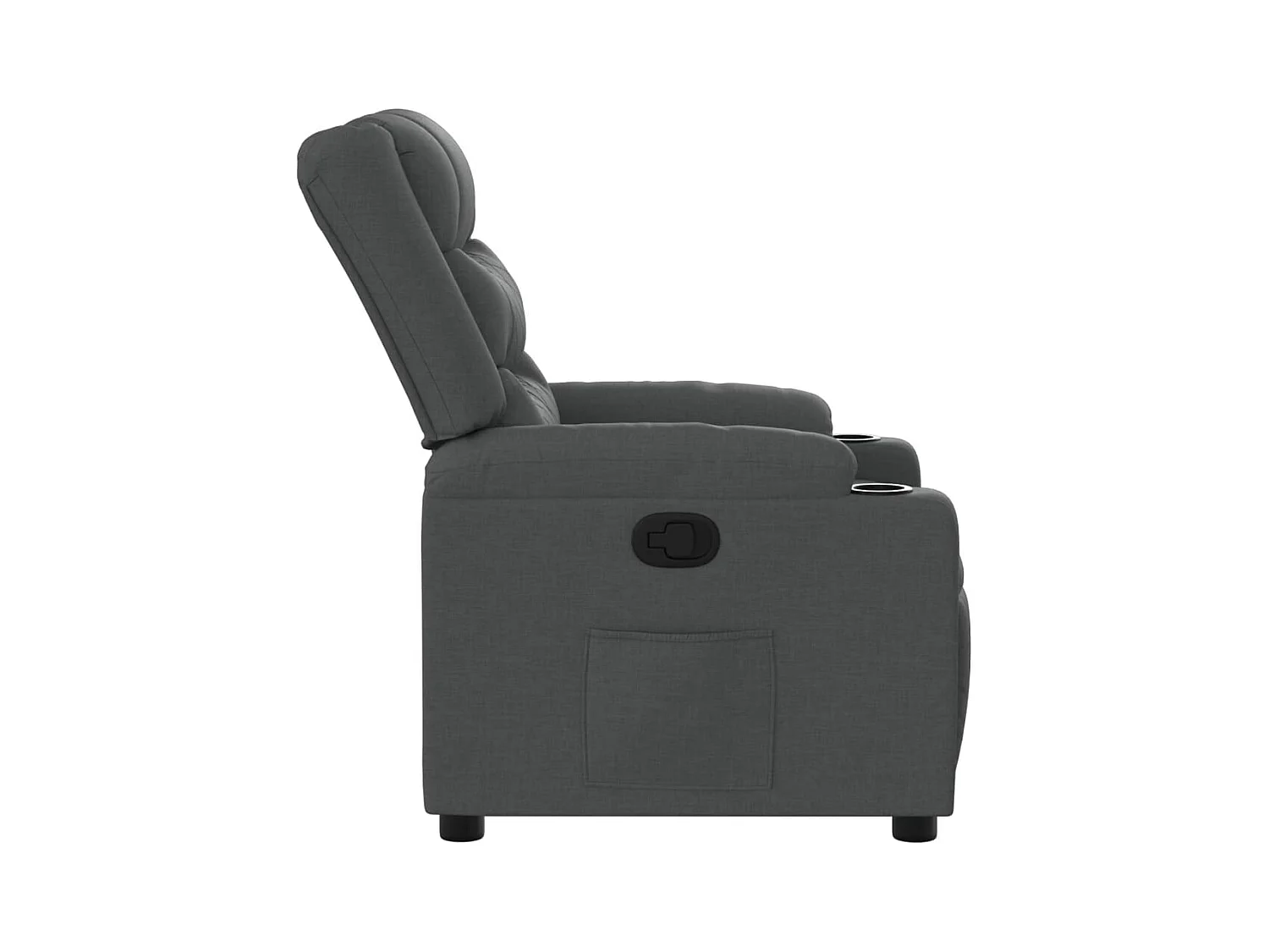 Fauteuil inclinable Gris foncé Tissu