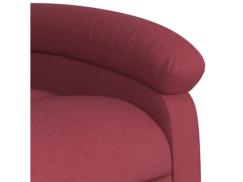 Fauteuil inclinable rouge bordeaux tissu