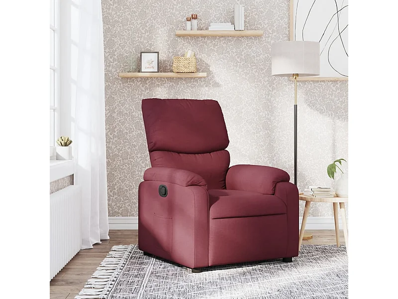 Fauteuil inclinable Rouge bordeaux Tissu