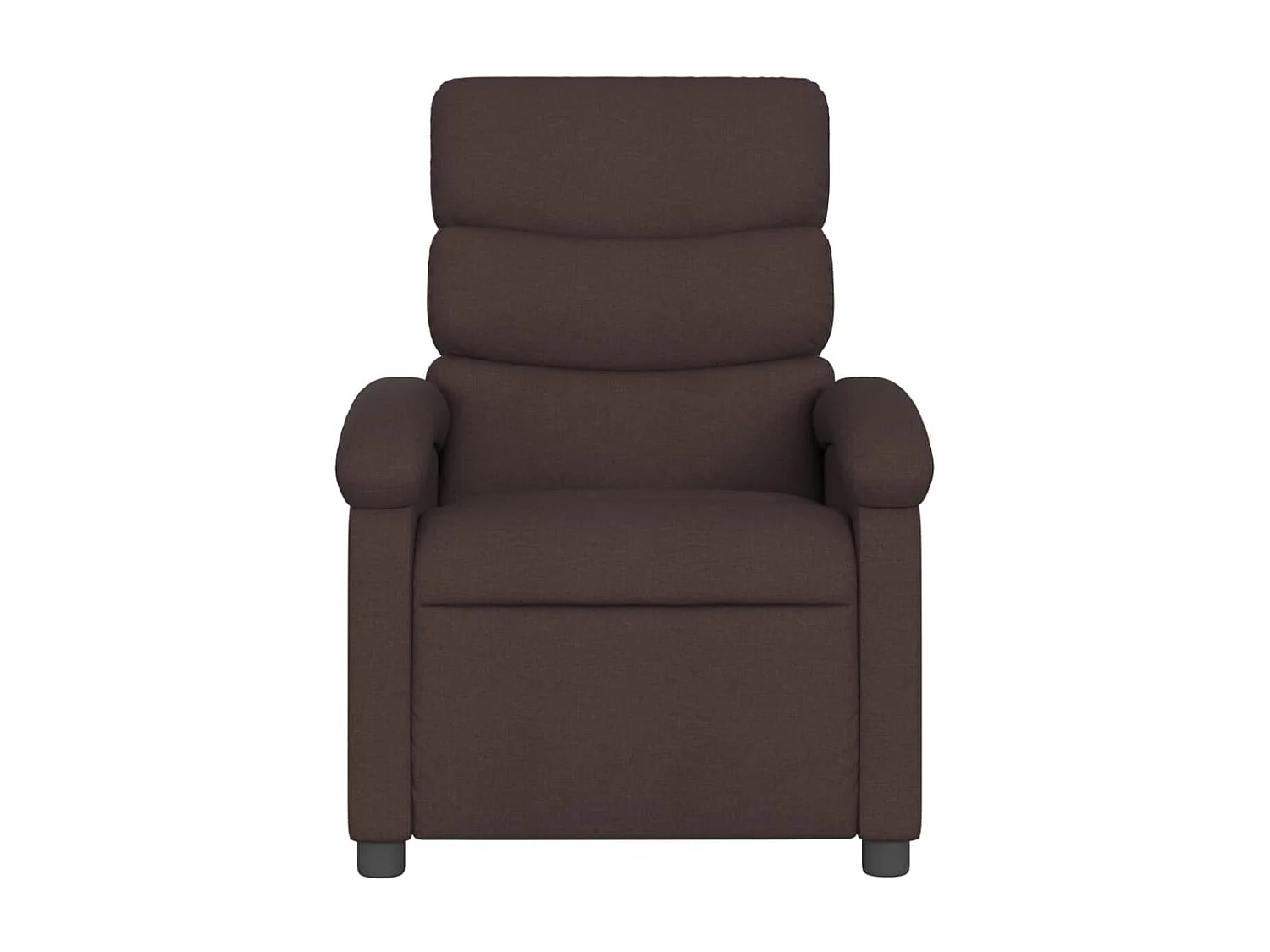 Fauteuil inclinable électrique Marron foncé Tissu