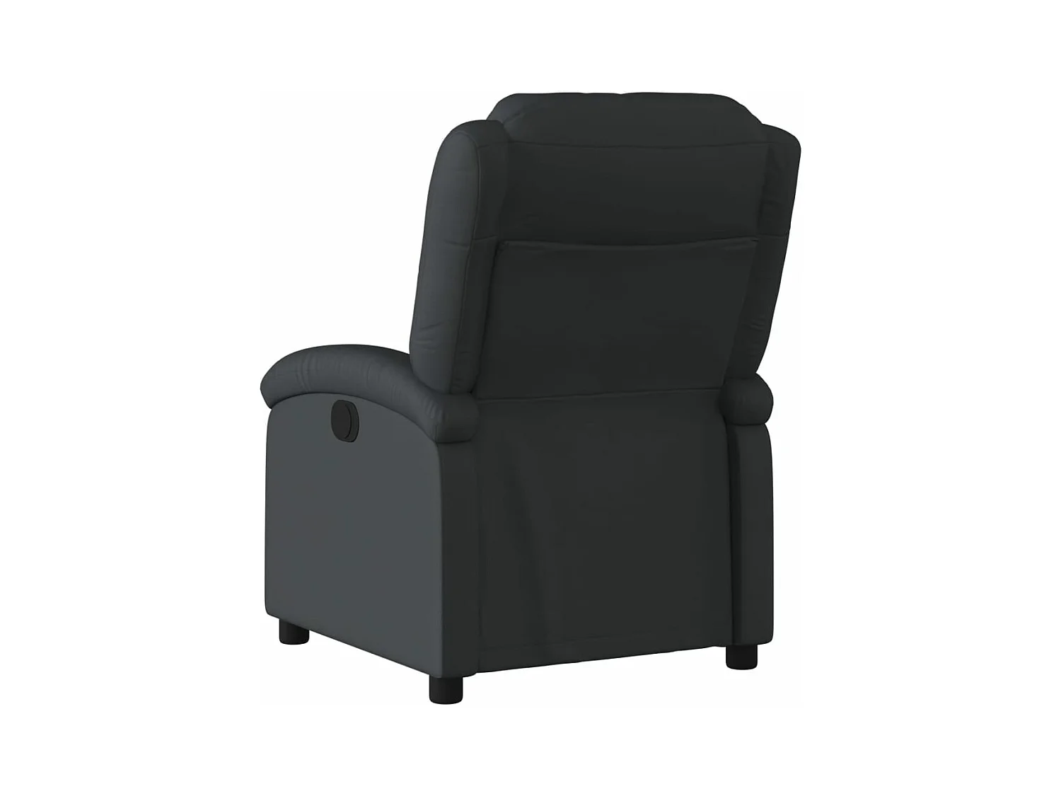 Fauteuil inclinable électrique noir cuir véritable