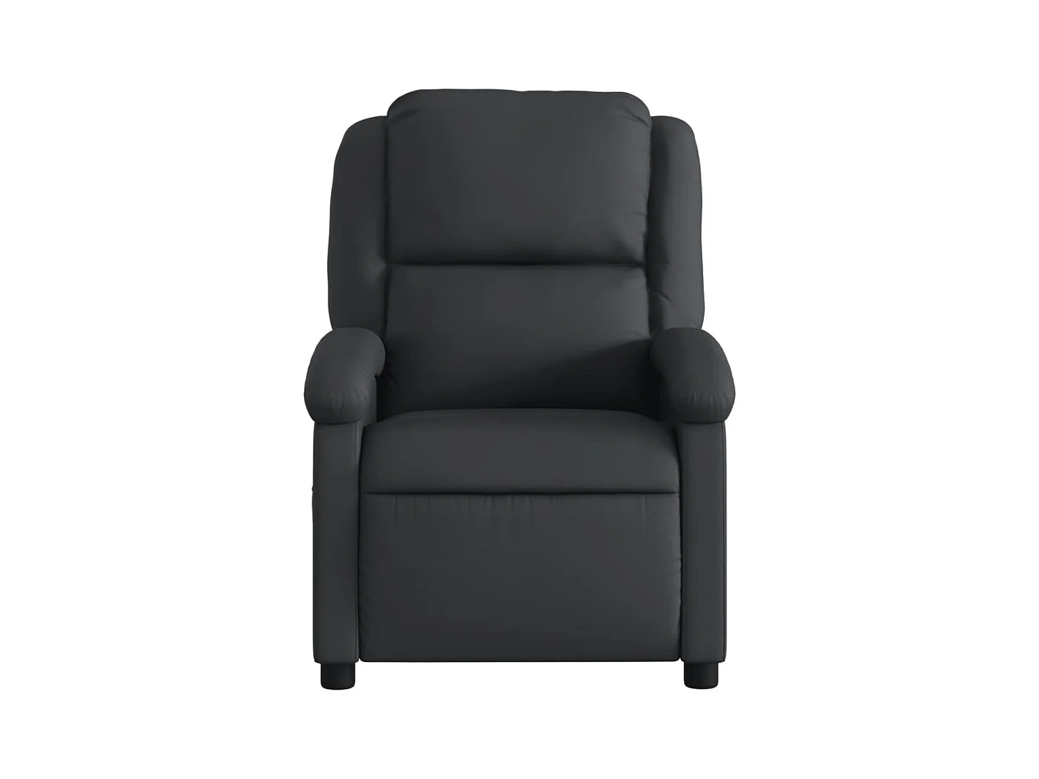 Fauteuil inclinable électrique noir cuir véritable