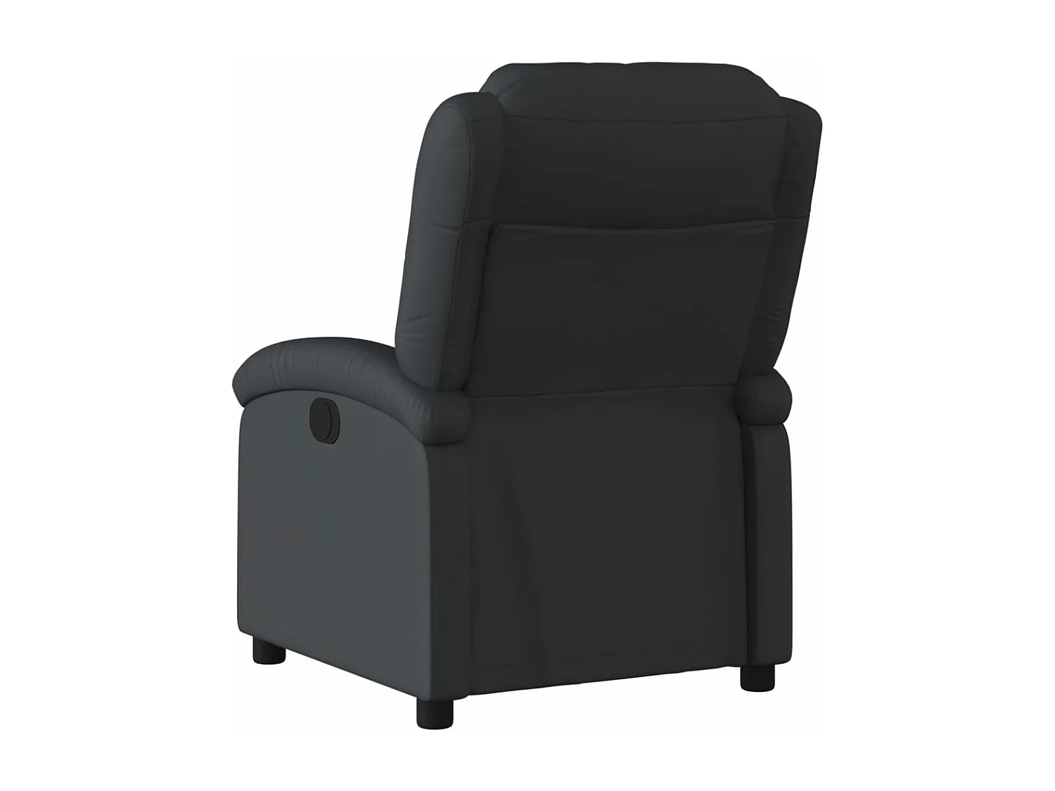Fauteuil inclinable électrique noir cuir véritable