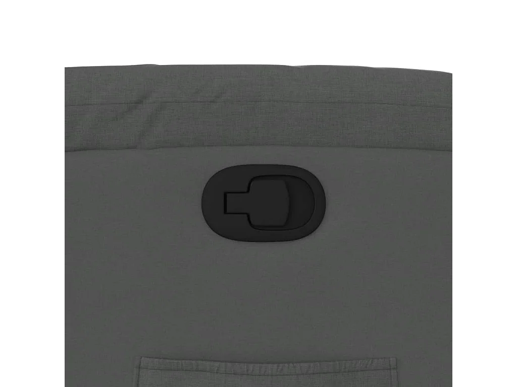 Fauteuil inclinable Gris foncé Tissu