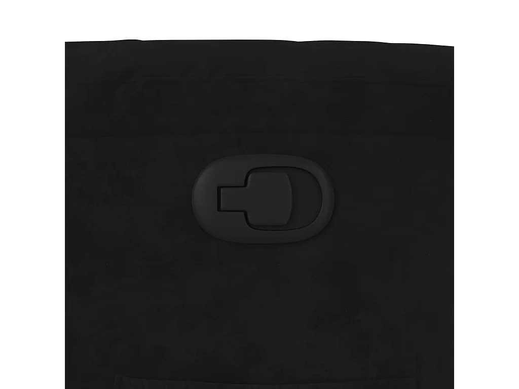Fauteuil inclinable noir velours