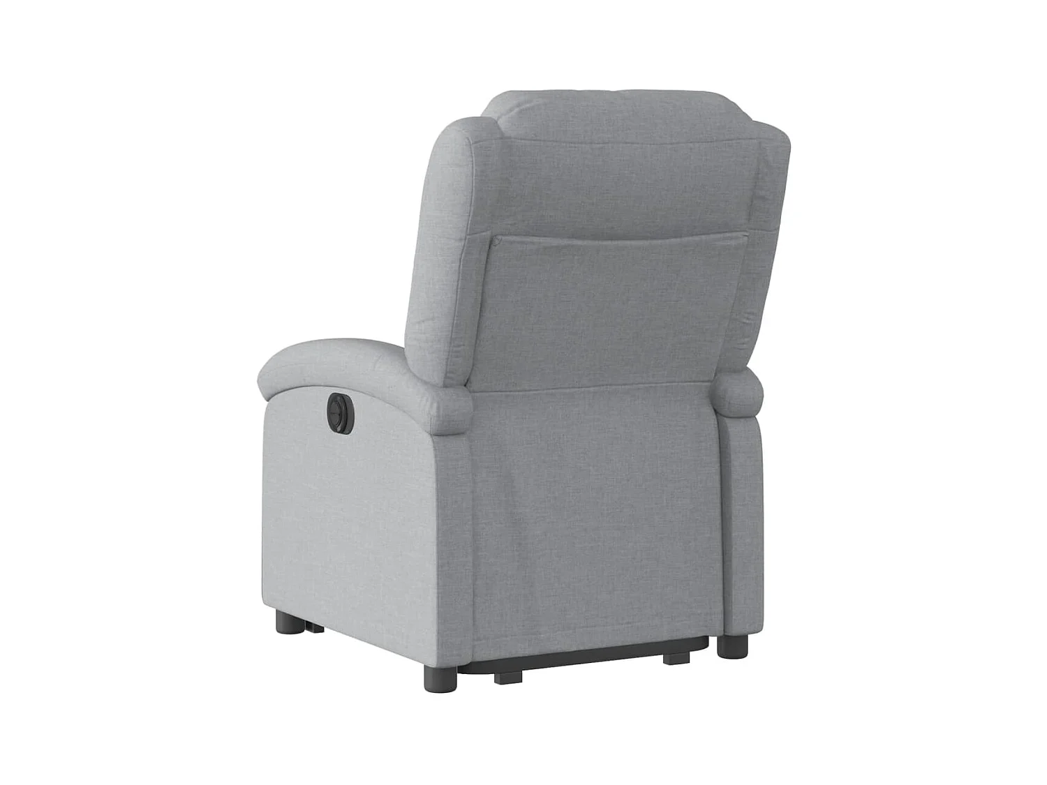 Fauteuil inclinable électrique gris clair tissu