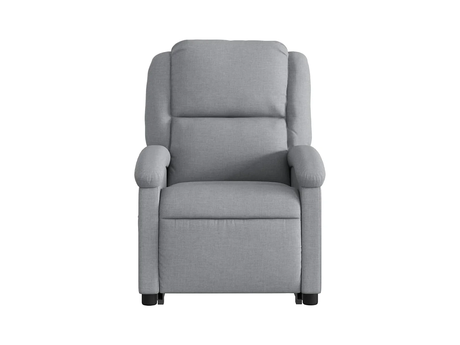Fauteuil inclinable électrique gris clair tissu