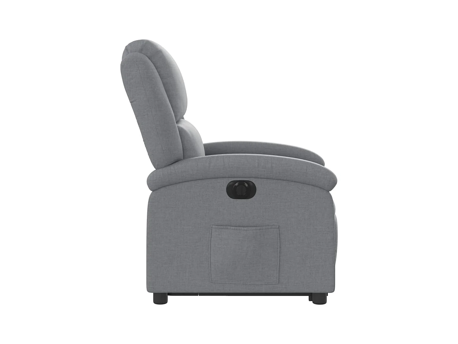 Fauteuil inclinable électrique gris clair tissu