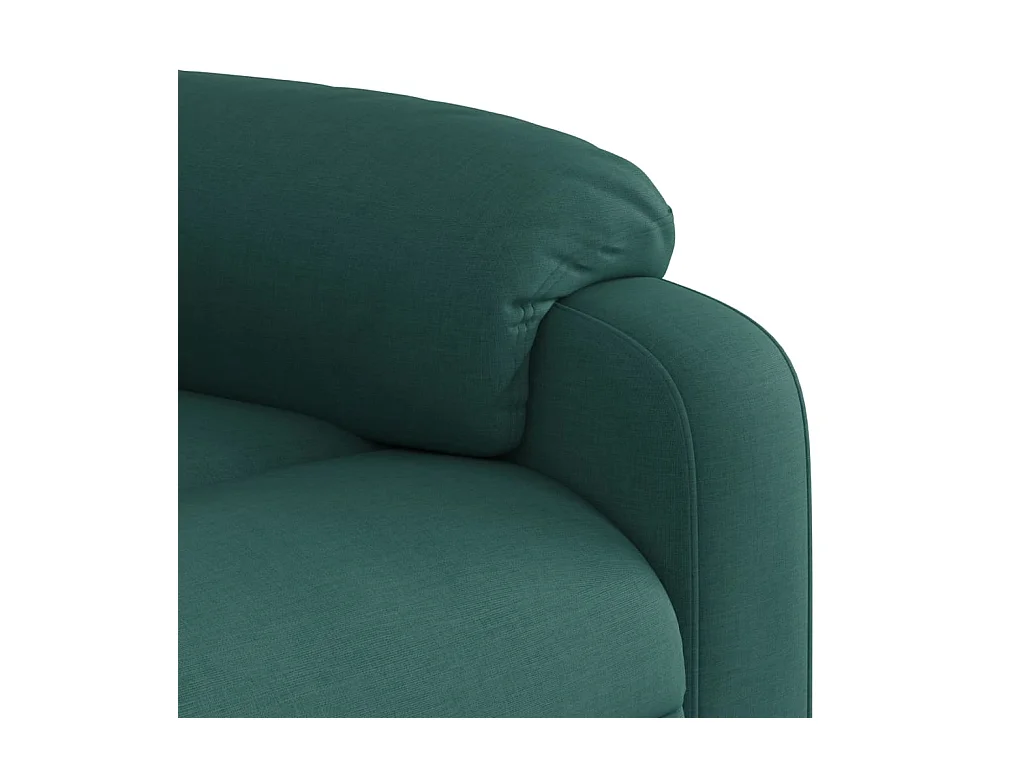 Fauteuil inclinable Vert foncé Tissu