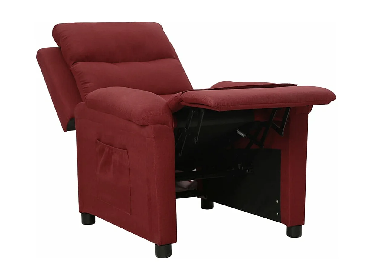 Fauteuil inclinable Rouge bordeaux Tissu