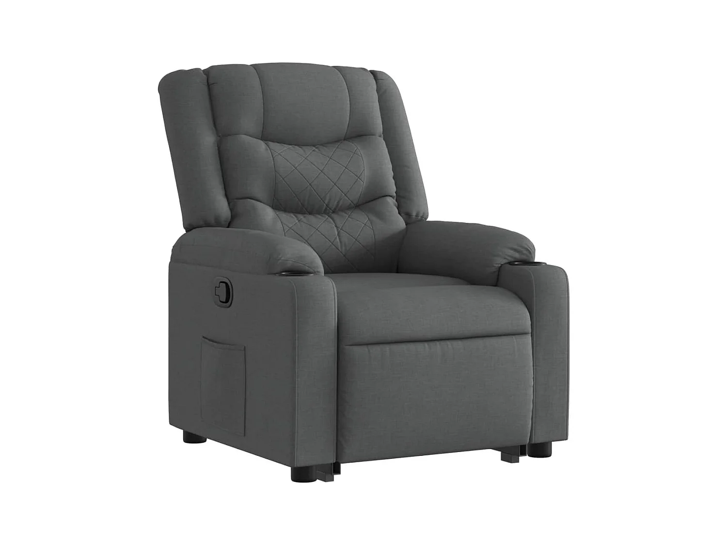 Fauteuil inclinable Gris foncé Tissu