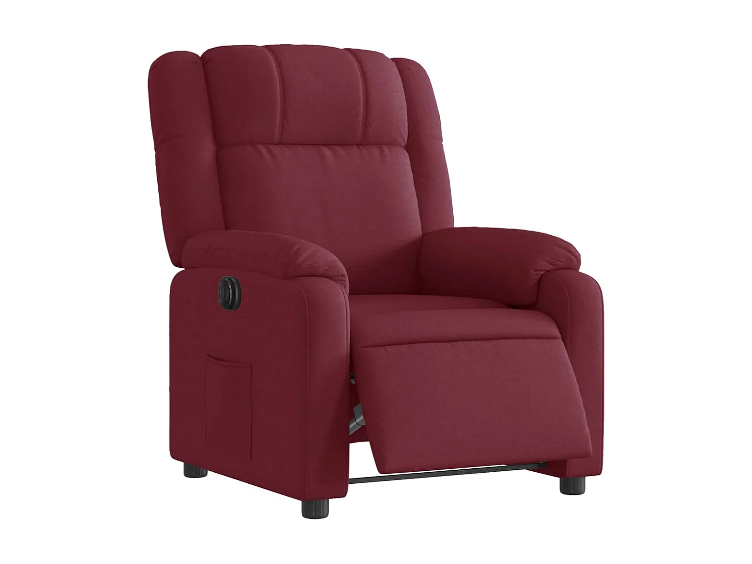 Fauteuil inclinable électrique Rouge bordeaux Tissu
