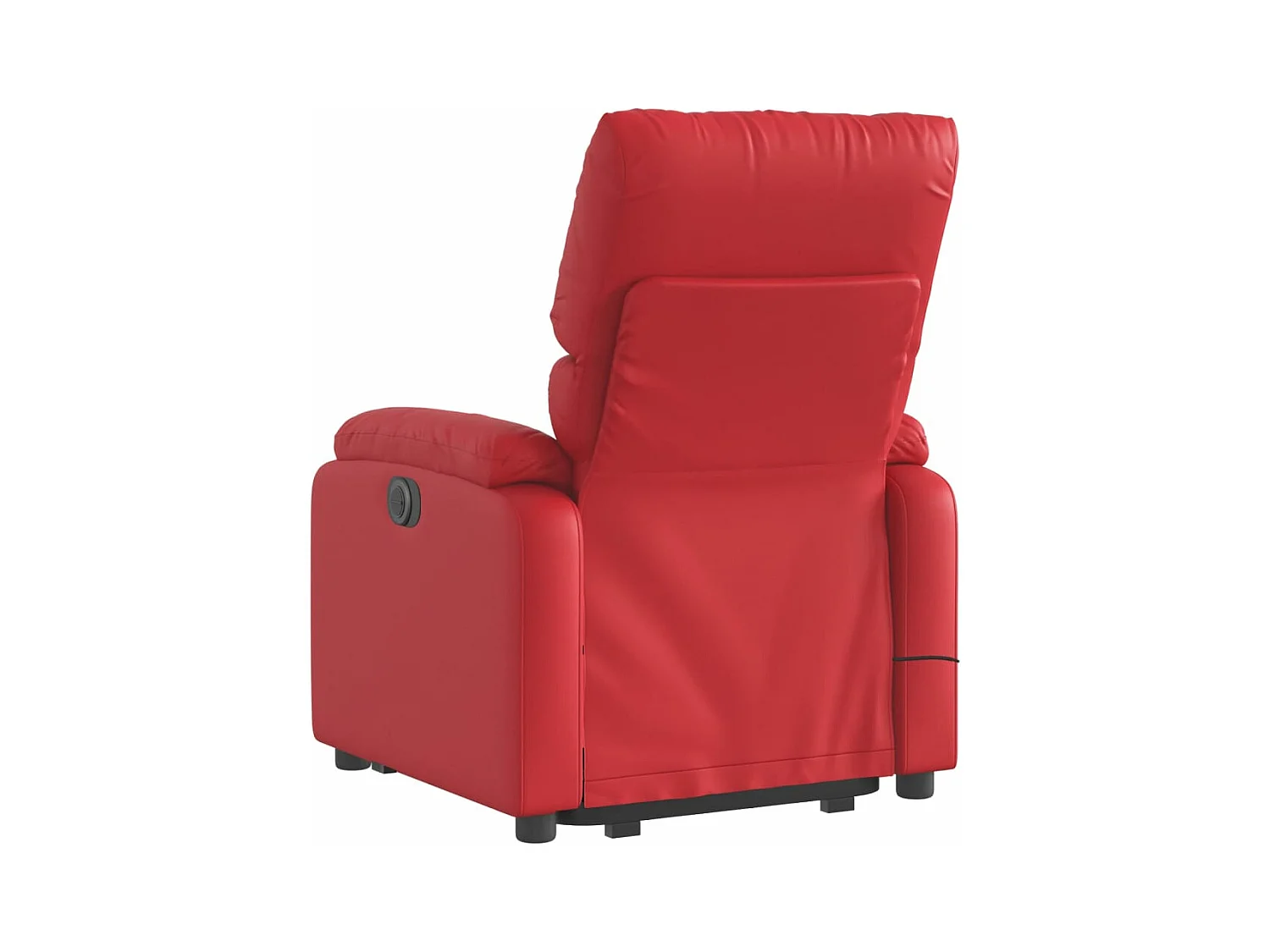 Sillón elevable eléctrico cuero artificial rojo