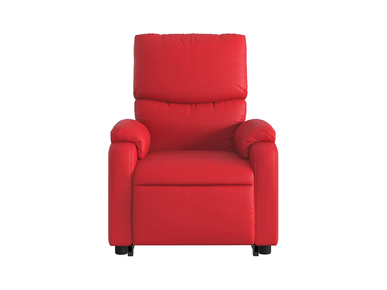 Sillón elevable eléctrico cuero artificial rojo
