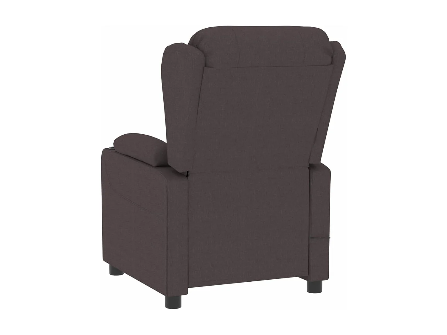Fauteuil inclinable électrique Marron foncé Tissu